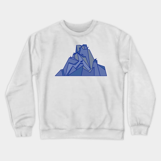 Mountain Ibex Wild Goats Landscape Crewneck Sweatshirt by oknoki